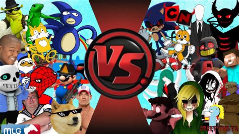 MLG vs Creepypasta Total War! (Sanic vs Sonic.Exe .